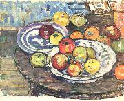 Maurice Prendergast Still Life Apples Vase oil